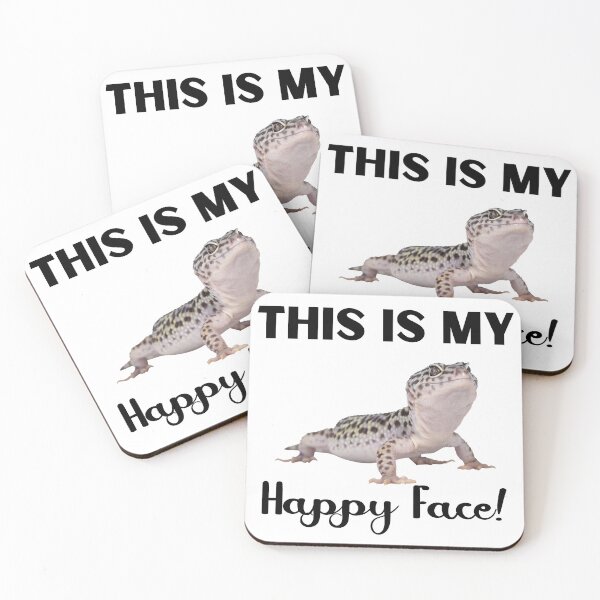 Item preview, This is My Happy Face - Leopard Gecko Design  designed and sold by LovenLaughter.