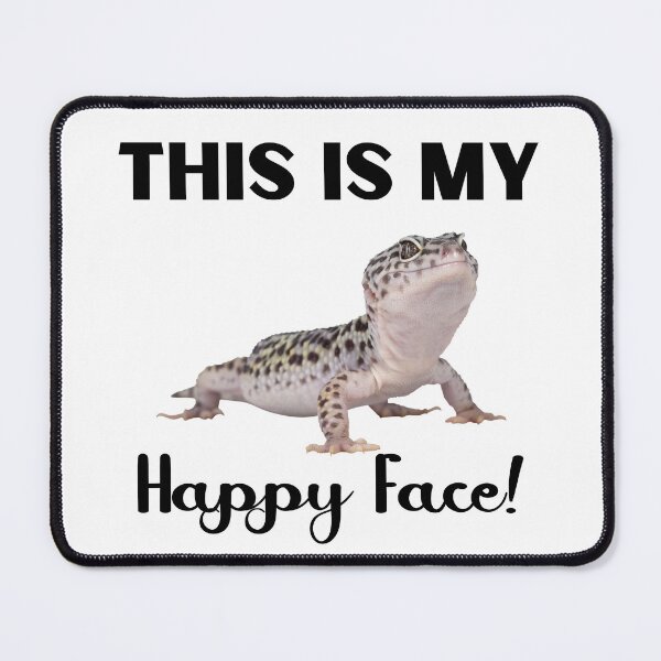 Item preview, This is My Happy Face - Leopard Gecko Design designed and sold by LovenLaughter.