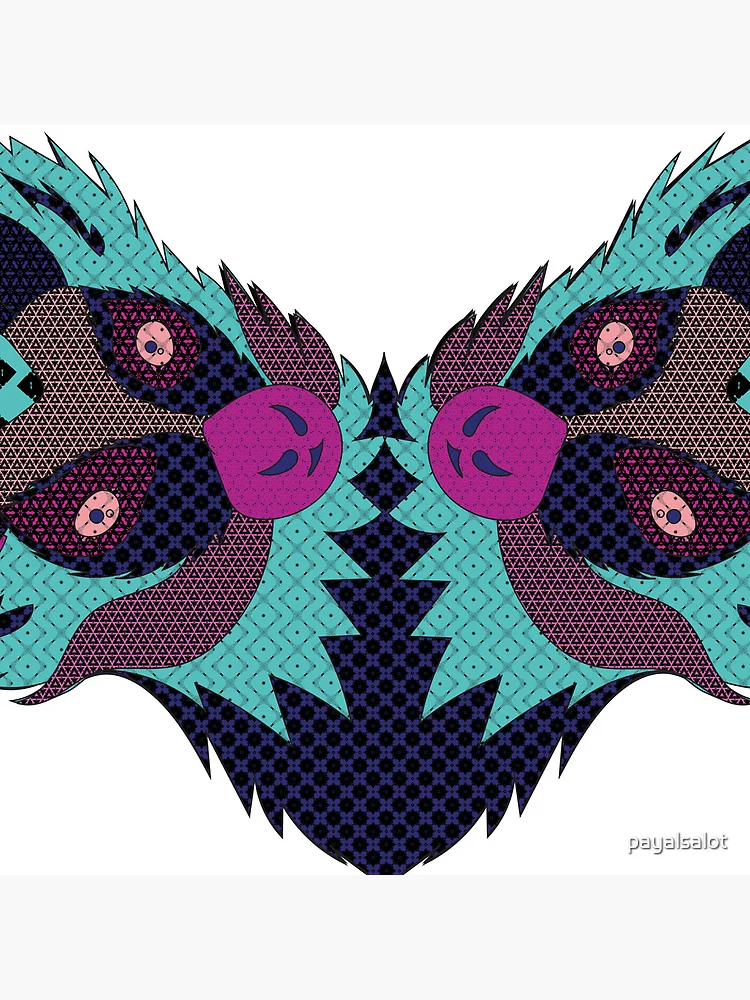 Thumbnail 4 of 4, Clock, Patterned Lemur designed and sold by payalsalot.