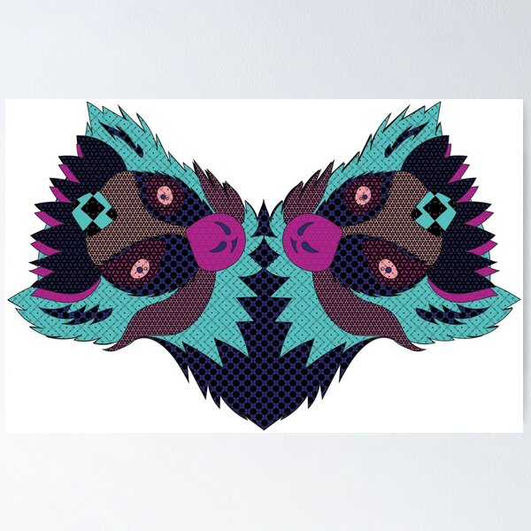 Item preview, Patterned Lemur designed and sold by payalsalot.