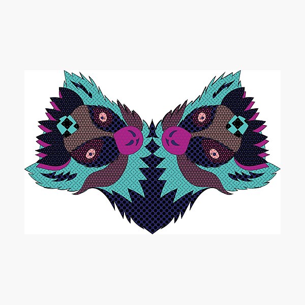 Item preview, Patterned Lemur designed and sold by payalsalot.
