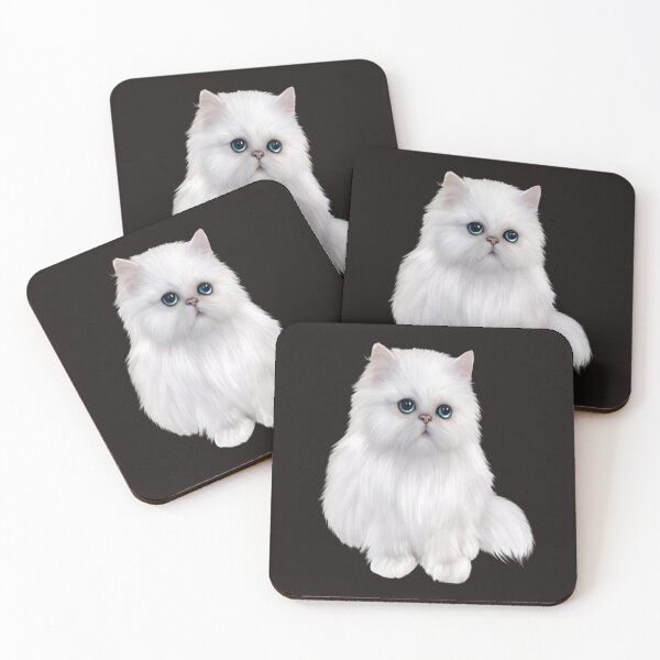 Item preview, white cat - cat designed and sold by NEL-BOX.