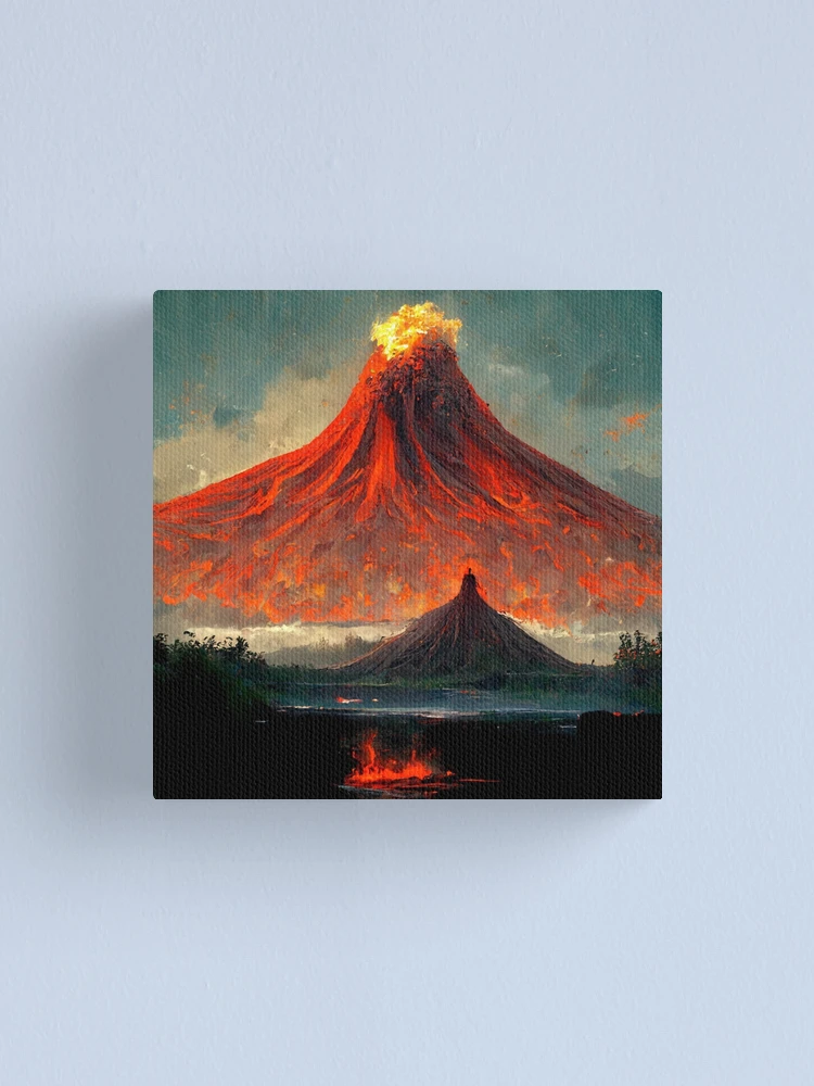 Imagen 1 de 3, Lienzo con la obra Volcanism, diseñada y vendida por selfreference2.