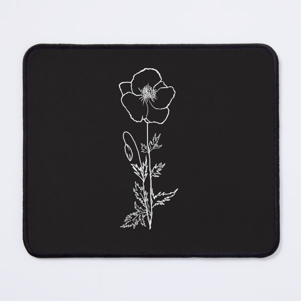 Item preview, August Birth Flower - Poppy Wildflower - Floral Minimalist Line Art designed and sold by Digi Artworks Store.