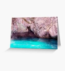 Alluring Green Grotto Greeting Card