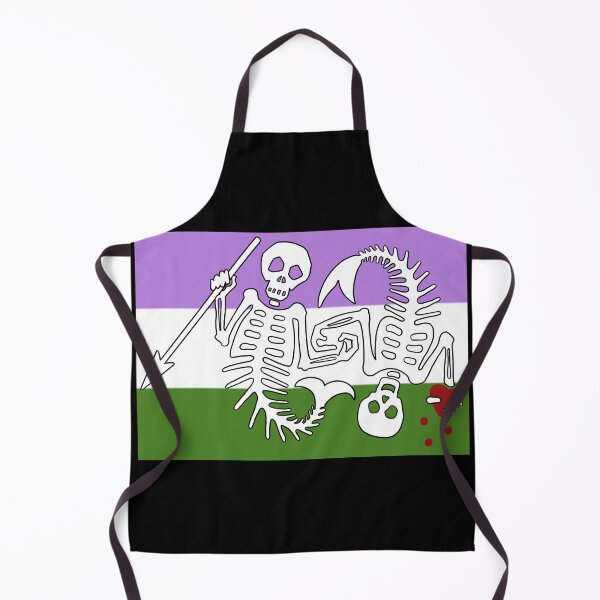 Item preview, OFMD season 2 genderqueer pride mermaid pirate flag Blackbeard Stede Bonnet flag designed and sold by Theoldgirl900.