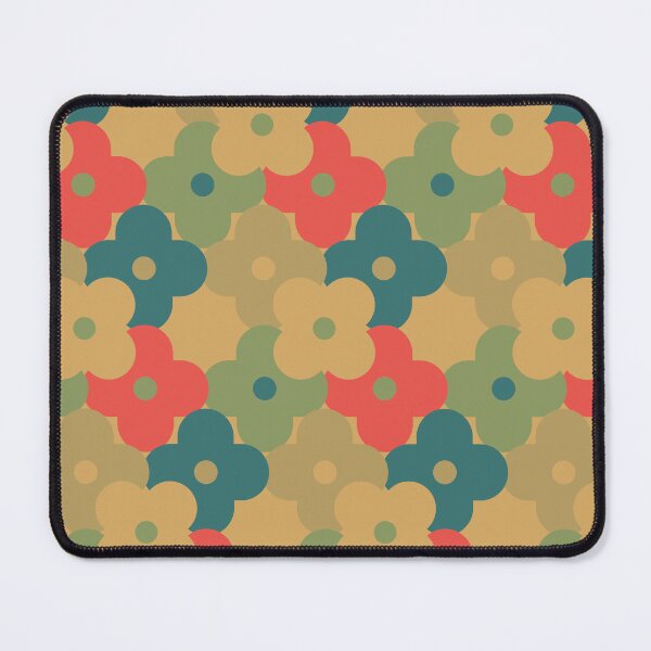 Item preview, Blomma, Mid Century Flower Pattern in Retro Color Style designed and sold by BesanoStyle.
