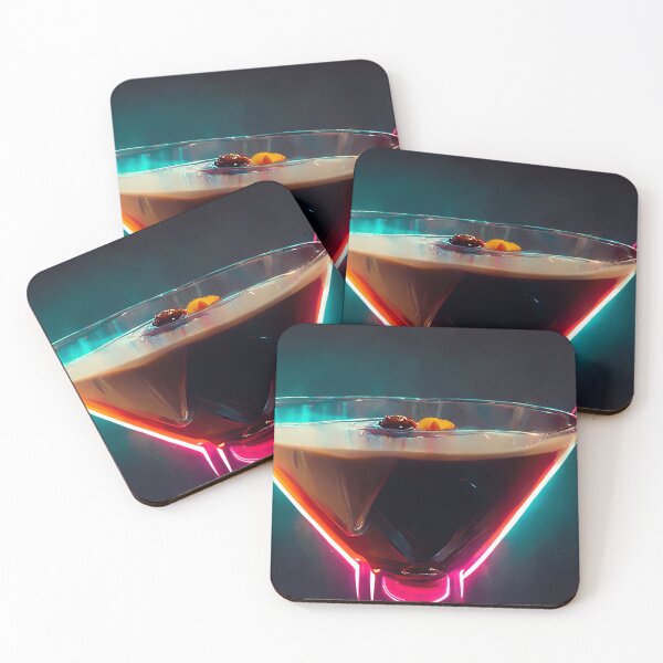 Item preview, Neon Aesthetic - Espresso Martini |  Cocktail |  Artwork | Illustration designed and sold by Designsssssssssssssssss.