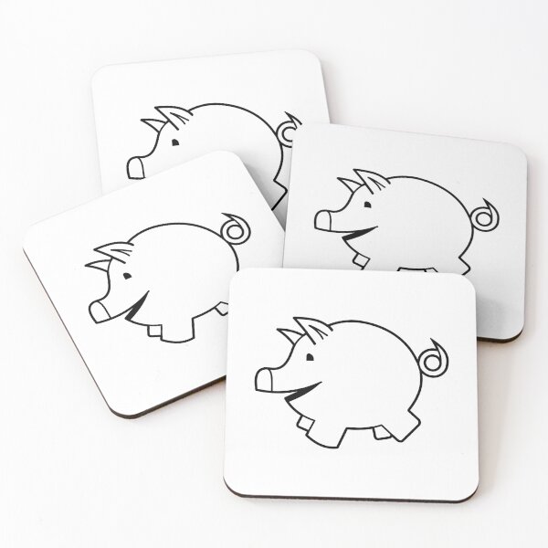 Item preview, Kriegsmarine U-boat U-672 - Happy Pig - White Border - Clean Style  designed and sold by pzd501.