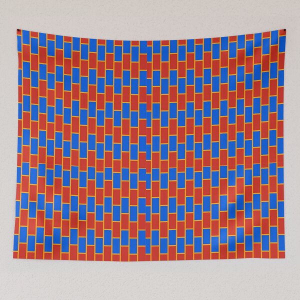 Item preview, Red and Blue Brick Wall designed and sold by TheCatmeow2000.
