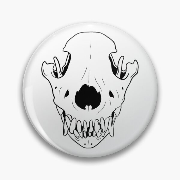 Item preview, dog skull designed and sold by briarjoart.