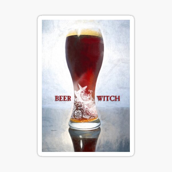 Beer Witch Sticker