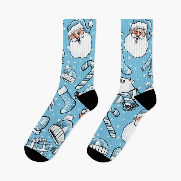 Item preview, Blue Santa Claus Christmas Pattern designed and sold by Grasdal.
