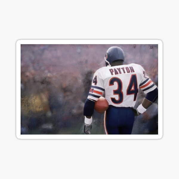 Chicago Bears Womens HOF Jersey Top #34 Walter Payton Small Cool