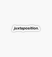 juxtaposition. Sticker