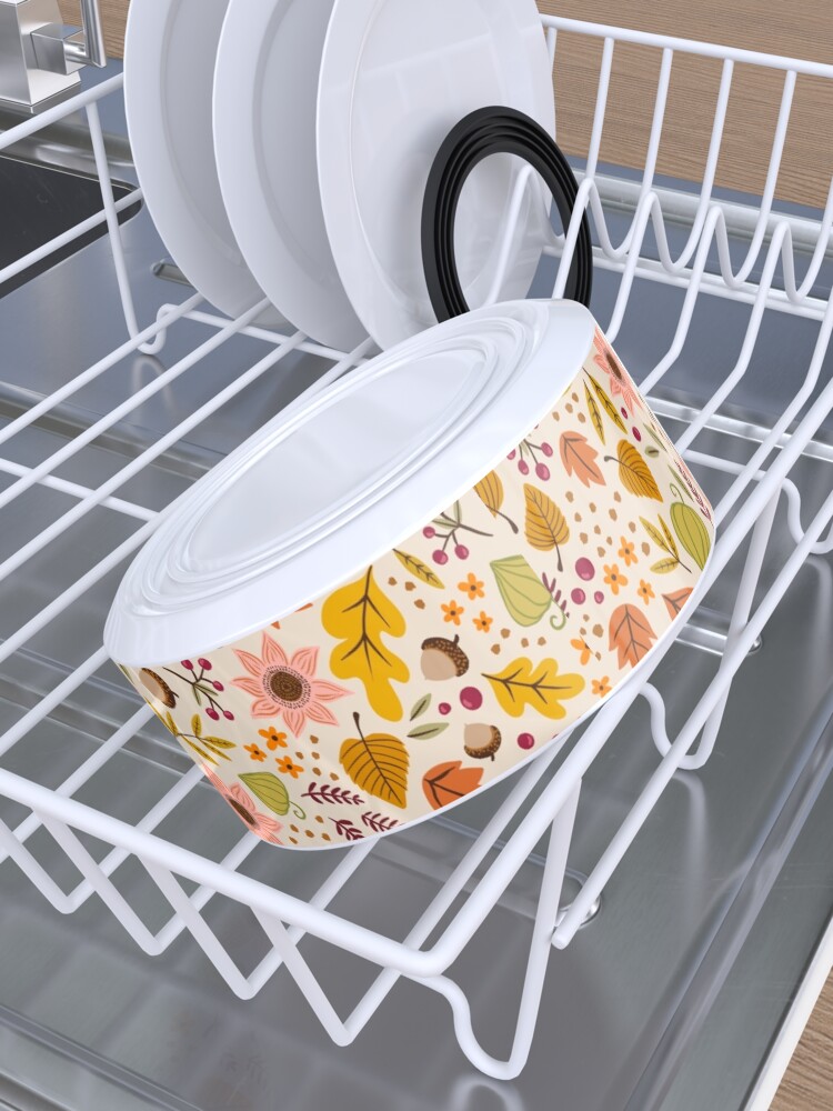 Alternate view of Autumn Floral, Light Pet Bowl