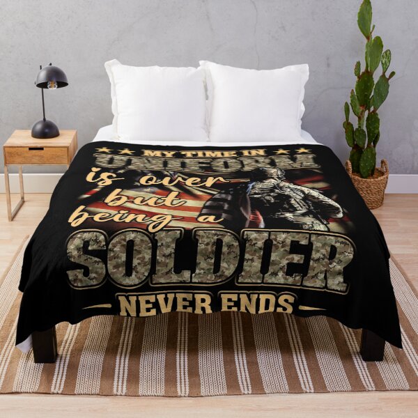 Item preview, My Time In Uniform Is Over But Being a Soldier Never Ends Proud Army Veterans Day designed and sold by TrenddyArts.