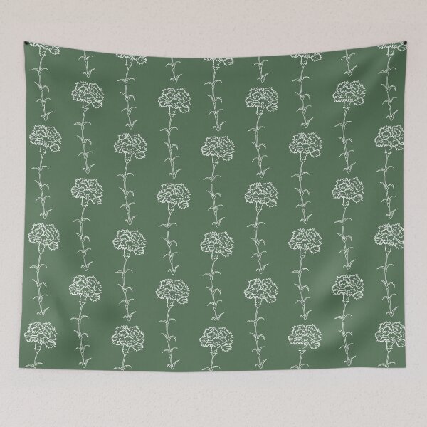 Item preview, Сarnation January Birthday Flower Line Art designed and sold by Digi Artworks Store.