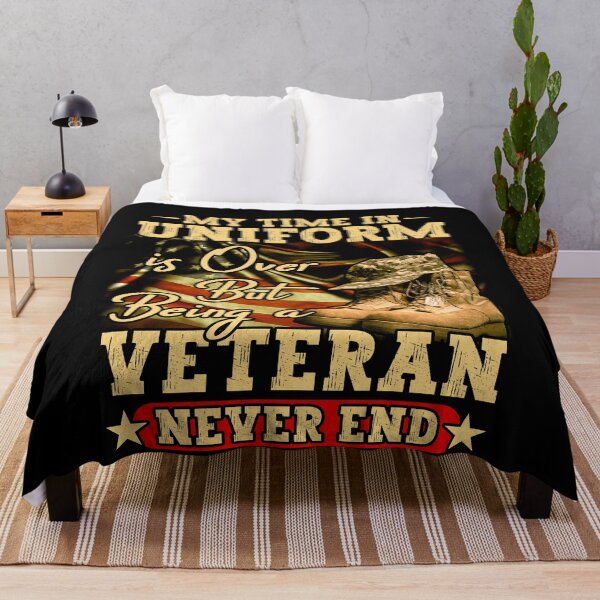 Item preview, My Time In Uniform Is Over But Being a Veteran Never Ends Proud Army Veterans day designed and sold by TrenddyArts.