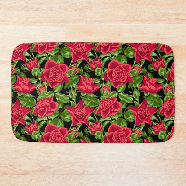 Item preview, Red Roses Seamless Pattern designed and sold by Fairies Flower  Garden.