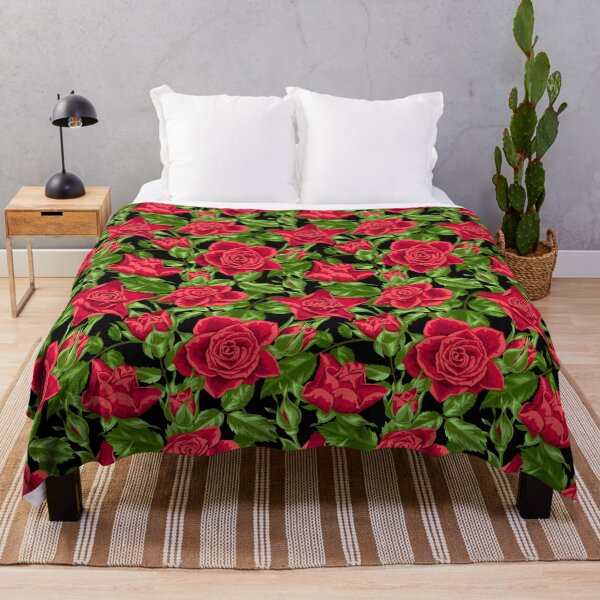 Item preview, Red Roses Seamless Pattern designed and sold by Fairies Flower  Garden.