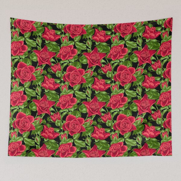 Item preview, Red Roses Seamless Pattern designed and sold by Fairies Flower  Garden.