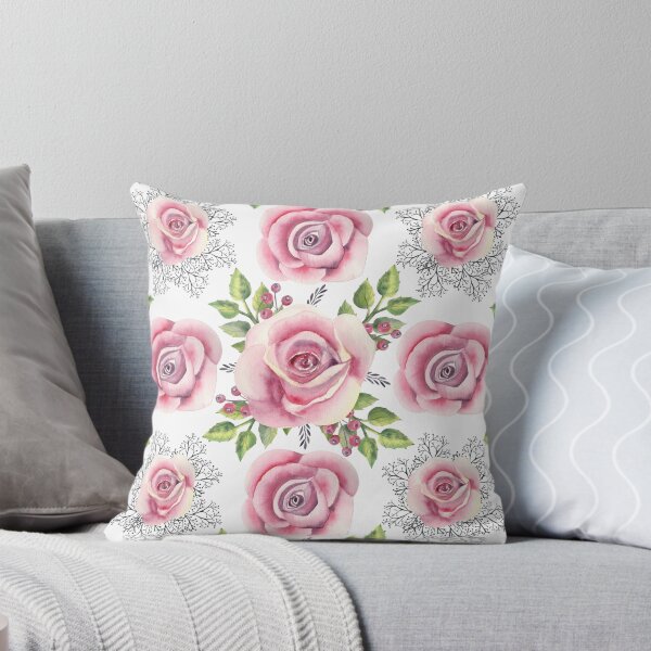 Item preview, Pink Roses Seamless Pattern designed and sold by Fairies Flower  Garden.
