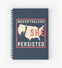 Nevertheless She Persisted. Resist with Lady Liberty Spiral Notebook