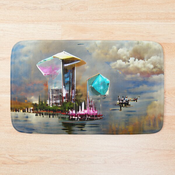 Item preview, City On Water designed and sold by AbstractlyArt.