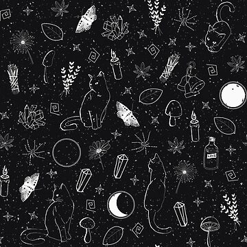 Artwork thumbnail, Magic Moon Night Pattern by DeafAngel1080