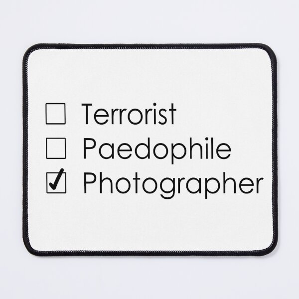 Item preview, Terrorist Photographer 1 black designed and sold by John Jovic.