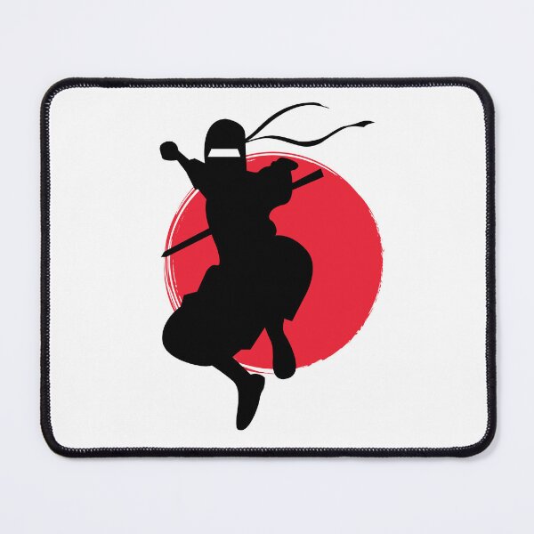 Item preview, Japanese Martial Art - Ninja with Sword Jumping Action Pose designed and sold by LoveSeasonz.