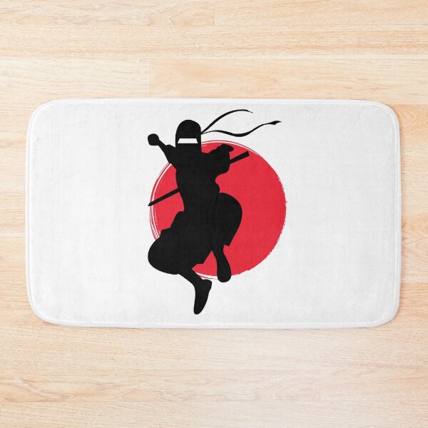 Item preview, Japanese Martial Art - Ninja with Sword Jumping Action Pose  designed and sold by LoveSeasonz.