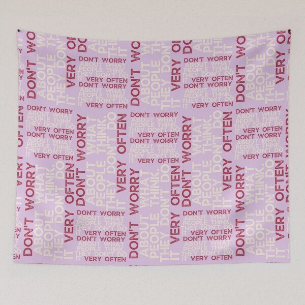 Item preview, DON'T WORRY sarcastic bold grunge type quote designed and sold by WordStruggle.