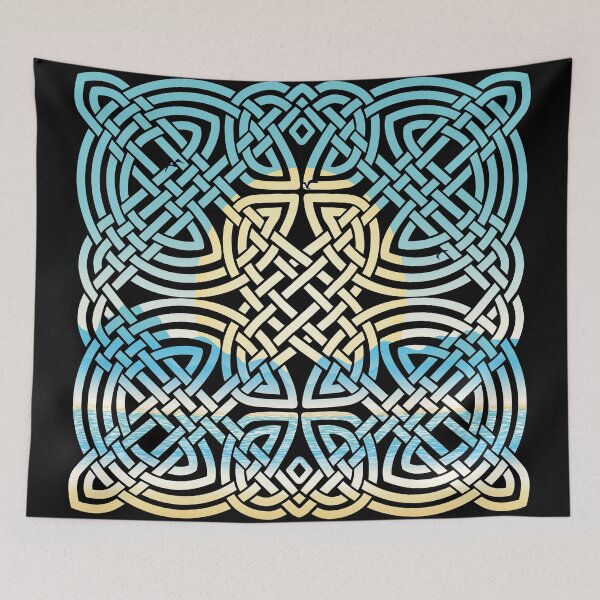 Item preview, Dara Celtic Knot Ocean Scene designed and sold by damonasplace.