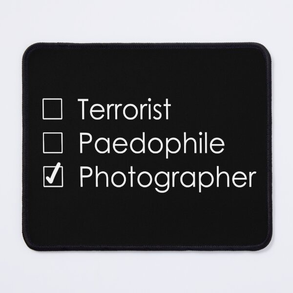 Item preview, Terrorist Photographer 1 white designed and sold by John Jovic.