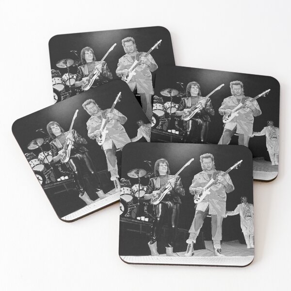 Item preview, Trevor Rabin and Chris Squire - Yes - BW Photograph designed and sold by ConcertImages.