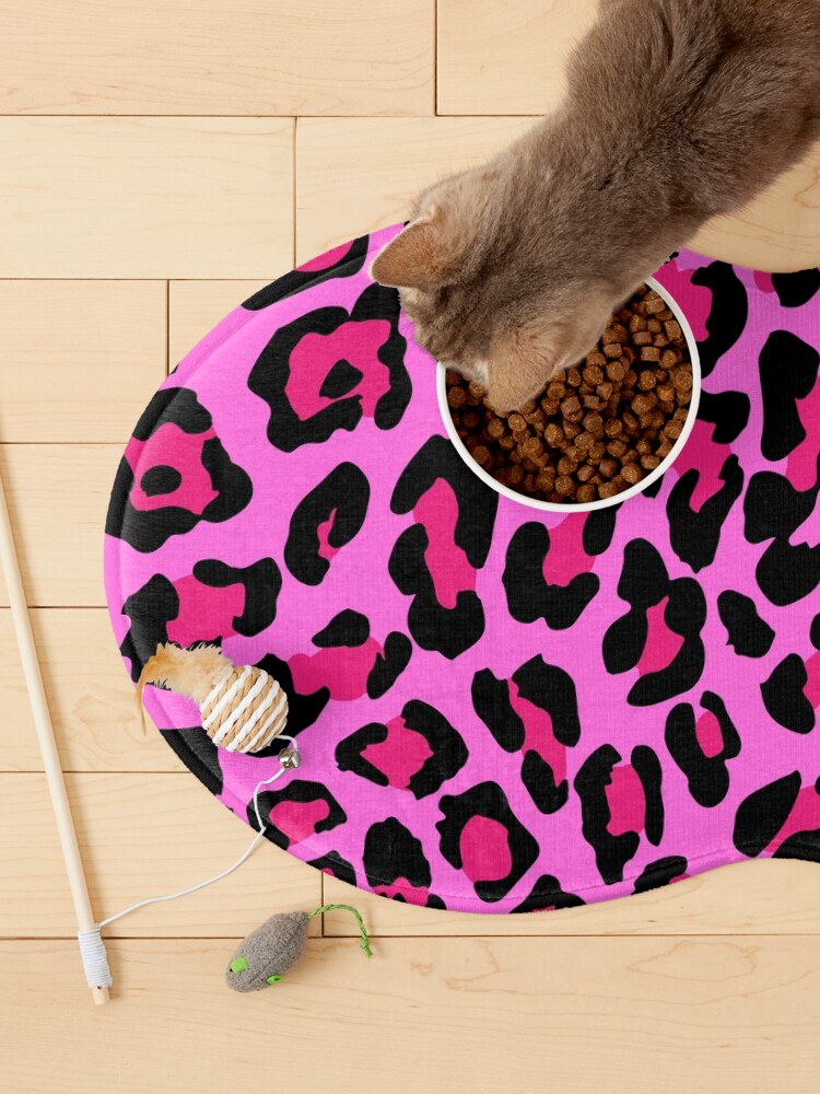 Alternate view of Hot Pink Leopard Print Pet Mat