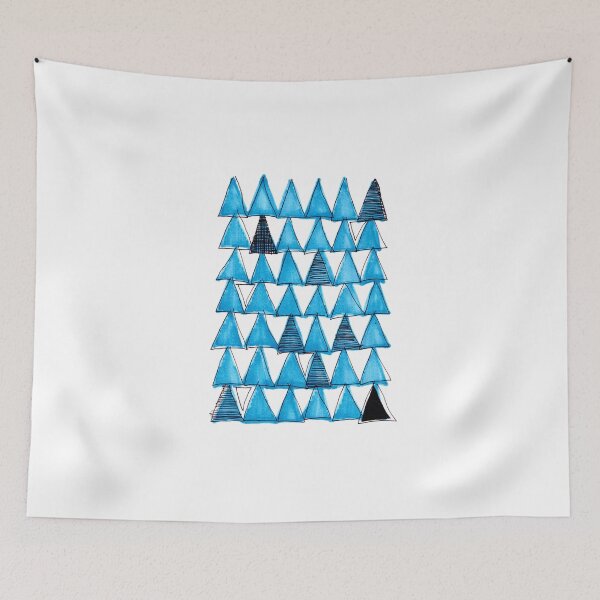 Item preview, Blue triangles  designed and sold by Ellie’s Illustration.