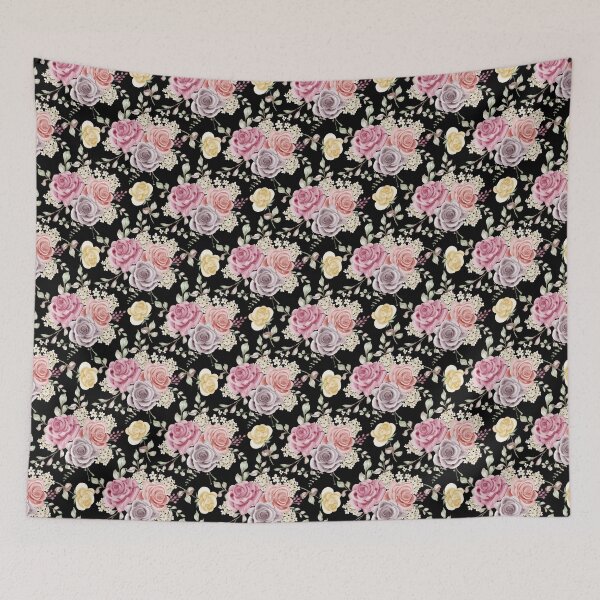 Item preview, Pink Roses Seamless Pattern designed and sold by Fairies Flower  Garden.