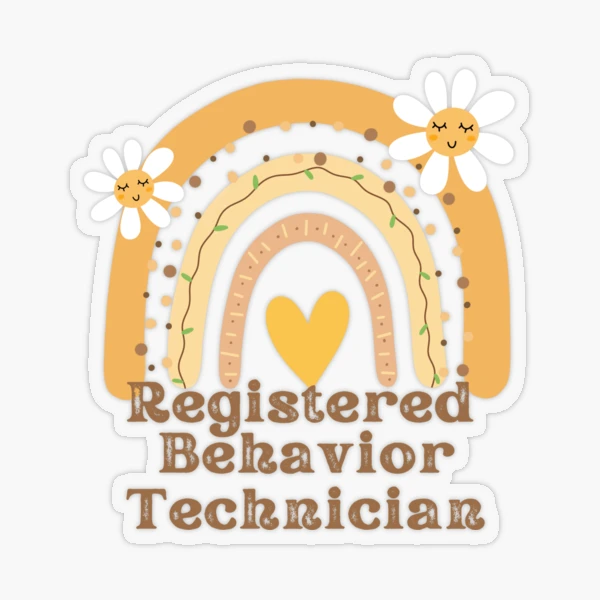 Registered Behavior Technician - RBT - Unicorn - Rainbow and Cloud