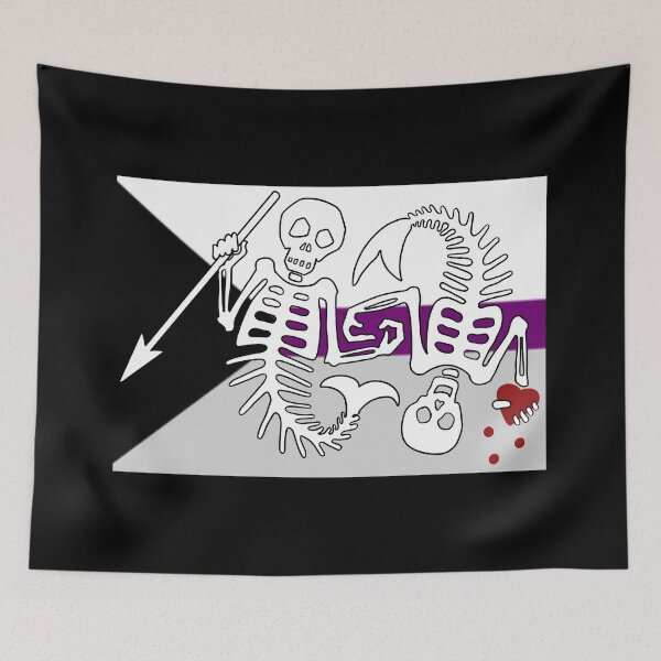 Item preview, OFMD season 2 demisexual pride mermaid pirate flag Blackbeard Stede Bonnet flag designed and sold by Theoldgirl900.