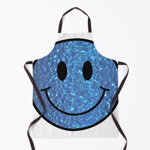 Item preview, Shiney blue smiley face designed and sold by FawnsStickers.