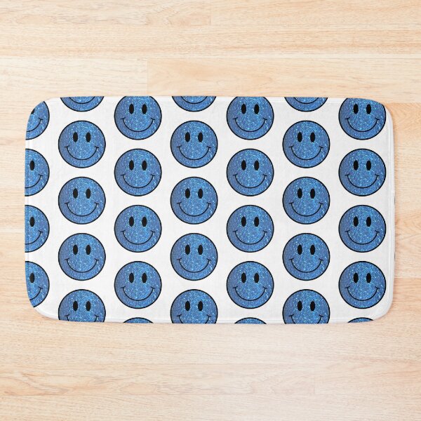 Item preview, Shiney blue smiley face designed and sold by FawnsStickers.