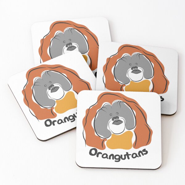 Item preview, Orangutans Pongo Simple Art Drawing designed and sold by NaoZ.