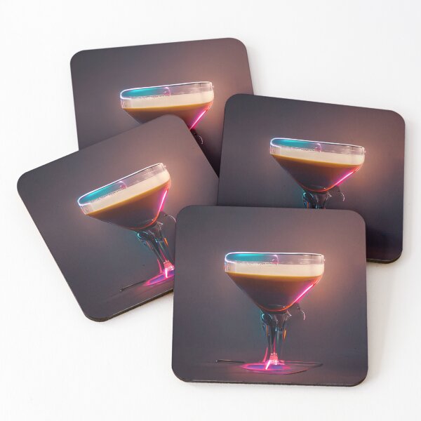 Item preview, Neon Aesthetic - Espresso Martini |  Cocktail |  Artwork | Illustration designed and sold by Designsssssssssssssssss.