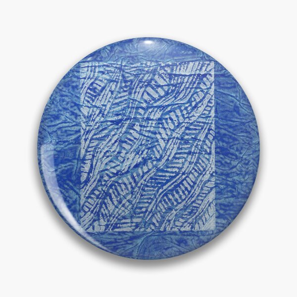 Item preview, Judith Thompson  Australia “Blue Ripple” Monoprint and collagraph. designed and sold by WaterProject.