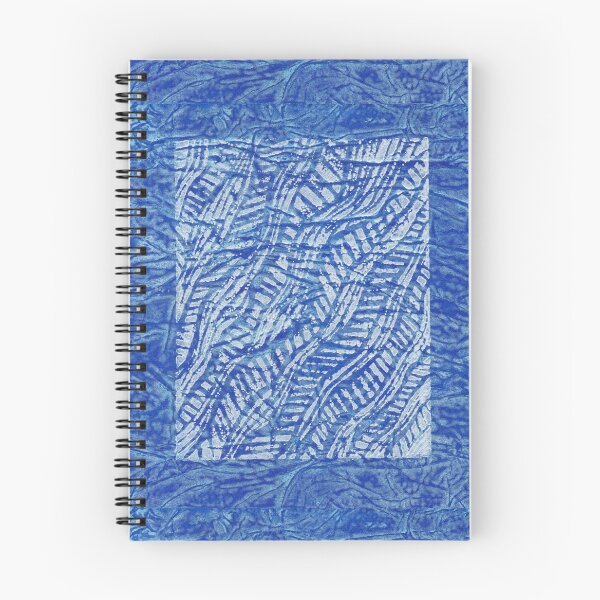 Item preview, Judith Thompson  Australia “Blue Ripple” Monoprint and collagraph. designed and sold by WaterProject.