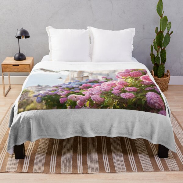Item preview, Beautiful Pink Hydrangeas Blooming, Summer House designed and sold by newburyboutique.