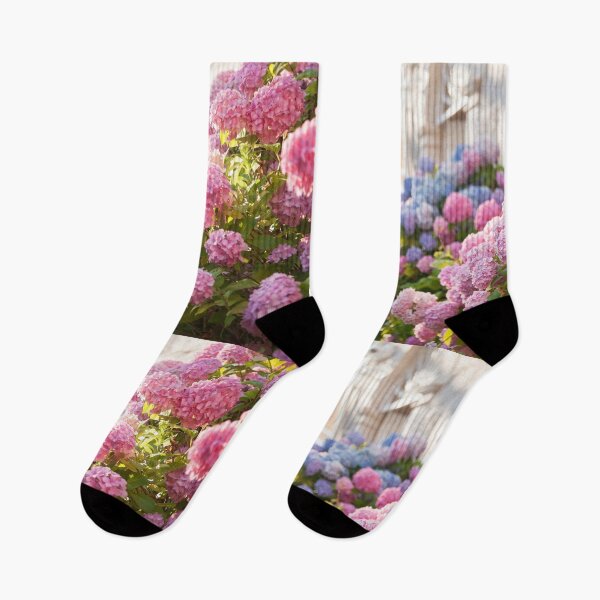 Item preview, Beautiful Pink Hydrangeas Blooming, Summer House designed and sold by newburyboutique.